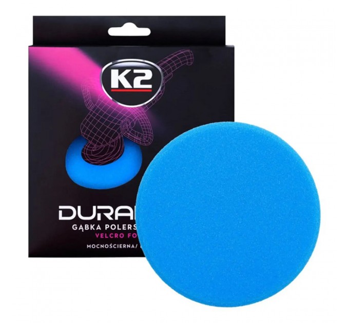 Губка для полировки K2 Duraflex жесткая голубая 150*25мм на липучке, цена: 293 грн.