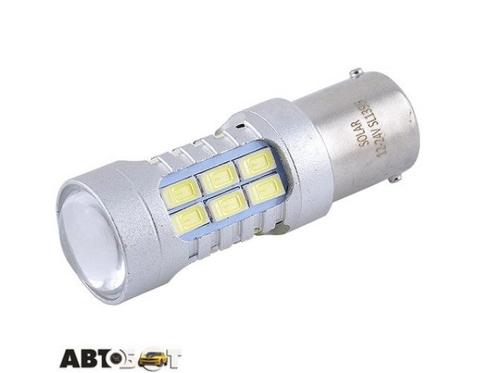 LED лампа SOLAR S25 BA15s 12-24V 27SMD 2835 CANBUS Non-Polar white SL1395 (2 шт.), ціна: 363 грн.