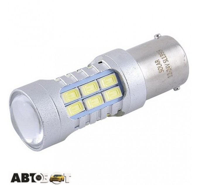 LED лампа SOLAR S25 BA15s 12-24V 27SMD 2835 CANBUS Non-Polar white SL1395 (2 шт.), ціна: 352 грн.