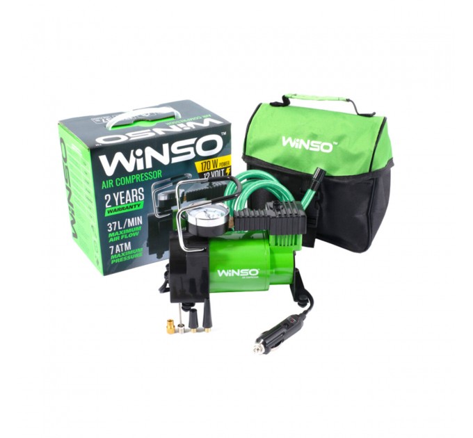 Компрессор автомобильный Winso 7 Атм 37 л/мин 170 Вт, цена: 867 грн.