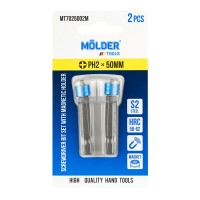 Набір біт з Molder магнітним тримачем PH2x50мм 2шт
