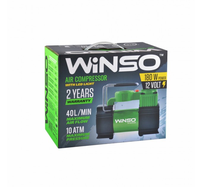 Компрессор автомобильный Winso, LED-фонарь, цена: 1 153 грн.