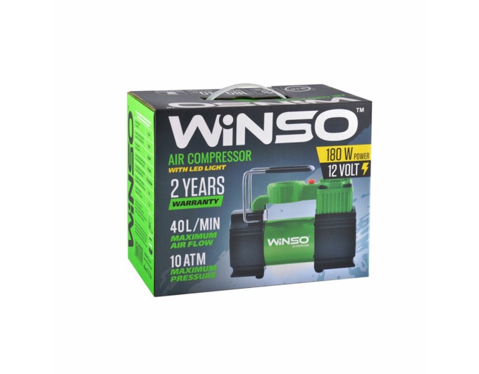 Компресор автомобільний Winso 10Атм 40л/хв 180Вт з LED-ліхтарем, ціна: 1 121 грн.