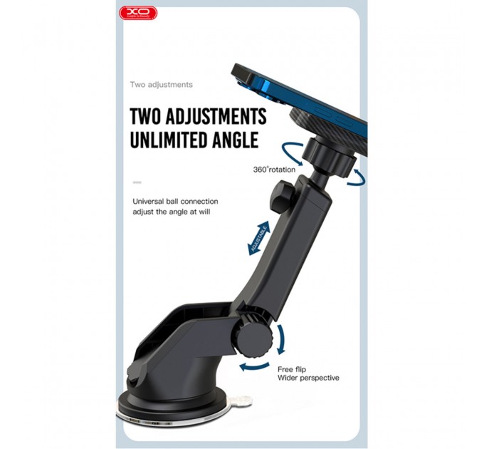 Держатель телефона автомобильный XO C83 Magnetic Car holder черный, цена: 209 грн.