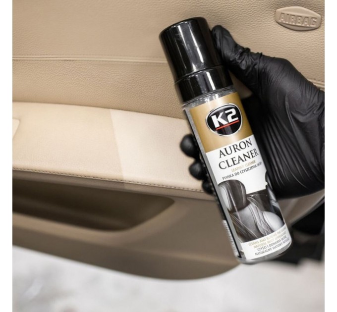 Набір для догляду за шкіряною оббивкою K2 Auron Set з щіткою та мікрофіброю, ціна: 840 грн.