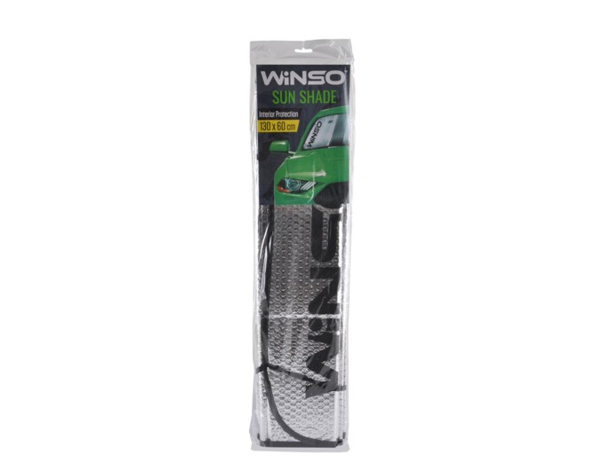Шторка сонцезахисна Winso на лобове скло, дзеркальна, 130*60см, ціна: 90 грн.