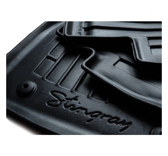 Toyota Hilux VII (Crew Cab) (ПРАВЫЙ РУЛЬ) (2004-2015) комплект 3D ковриков с 2 штук (Stingray), цена: 1 137 грн.