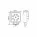 Фара светодиодная Brevia Epistar Flood 10-30V, 27W (9x3W), 1980Lm, 1шт, цена: 430 грн.