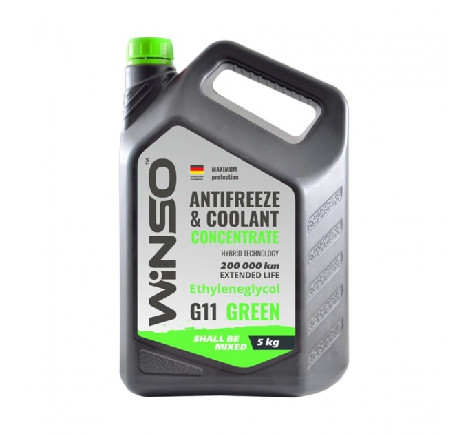 Антифриз Winso Antifreeze & Coolant Green G11 зелений концентрат 5кг, ціна: 779 грн.