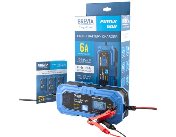 Зарядное устройство АКБ Brevia Power 6/12В 150А·час 6А, цена: 2 999 грн.