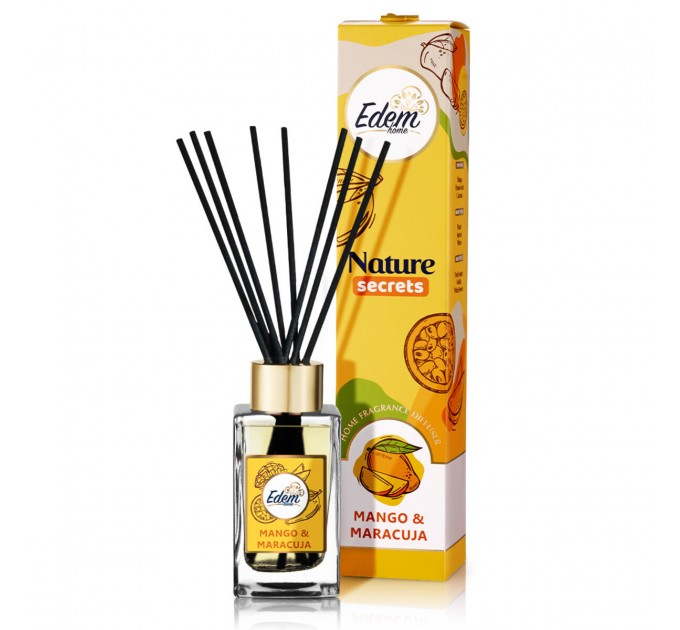 Аромадифузор з паличками Edem Nature Secrets - Mango & Maracuja 90мл, ціна: 196 грн.