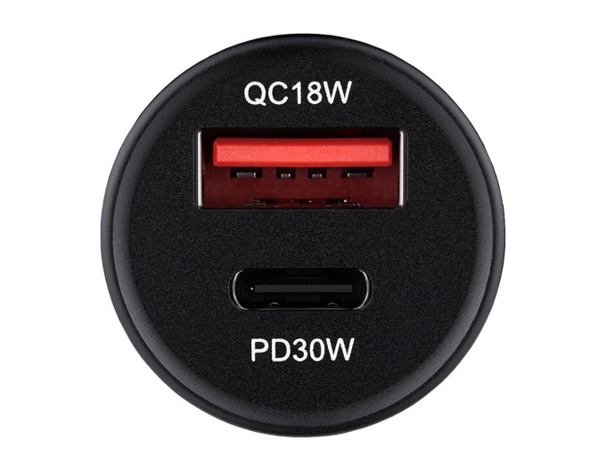 Автомобильное зарядное устройство Brevia ePower DualCharge 30W 1xUSB-C+1xUSB-A черный, цена: 386 грн.