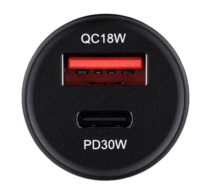 Автомобильное зарядное устройство Brevia ePower DualCharge 30W 1xUSB-C+1xUSB-A черный, цена: 377 грн.