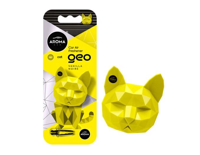 Ароматизатор Aroma Car Geo Cat - Yellow Vanilla Noire сухой, цена: 151 грн.