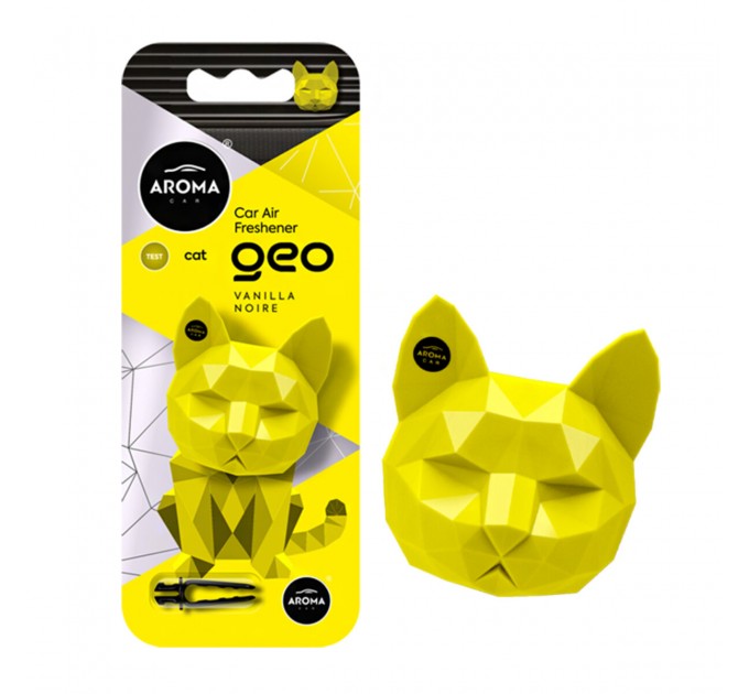 Ароматизатор Aroma Car Geo Cat - Yellow Vanilla Noire сухий, ціна: 151 грн.