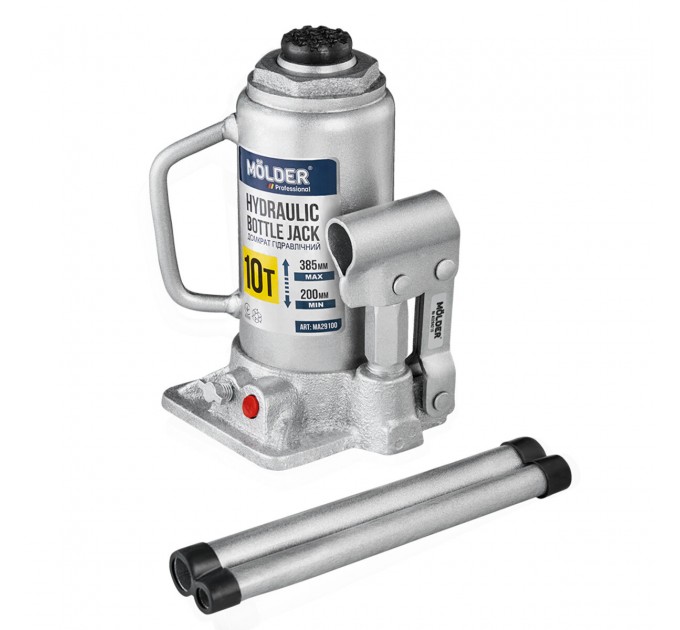 Домкрат гідравлічний пляшковий Molder 10т 200-385мм, ціна: 1 282 грн.