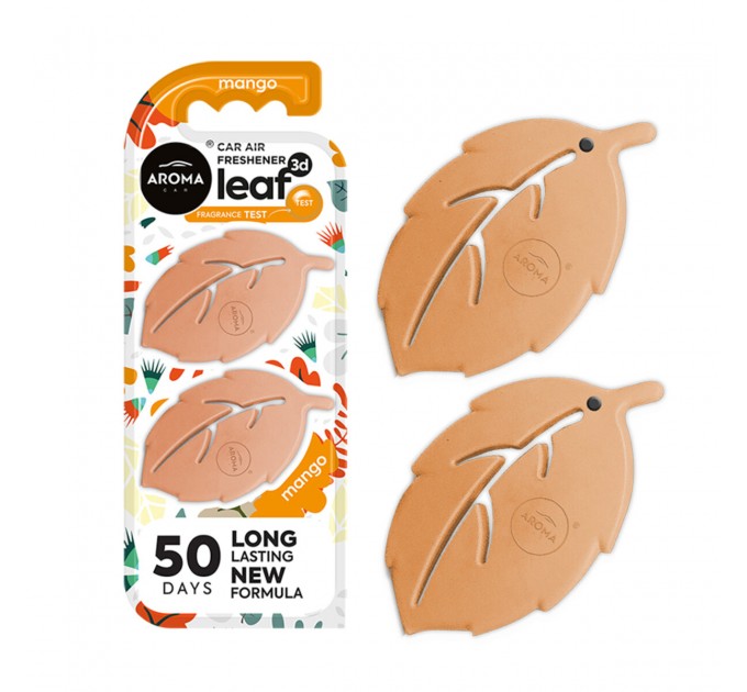 Ароматизатор на дефлектор Aroma Car Leaf 3D Mini - Mango сухий, ціна: 107 грн.