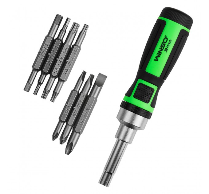 Викрутка Winso Pro реверсивна з комплектом насадок 16в1, ціна: 473 грн.