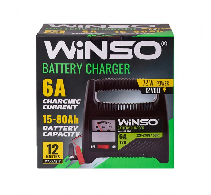 Зарядний пристрій АКБ Winso 12В 80А·год 6А, ціна: 724 грн.