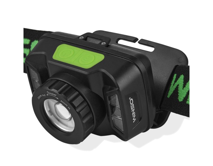 Фонарь налобный Winso 260Lm, 5W CREE XTE, 1800mAh, Zoom, с сенсором белый/красный, цена: 683 грн.
