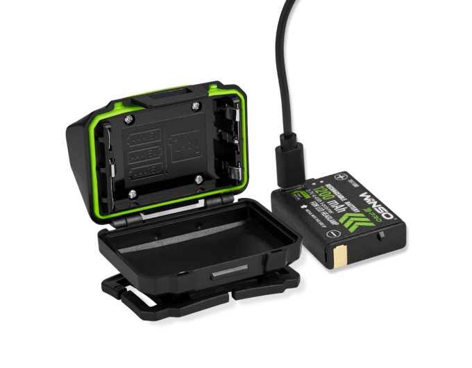 Фонарь налобный Winso Pro 500Lm, 2x5W CREE XTG, 1200mAh/3xAAA, с сенсором белый/красный, цена: 702 грн.