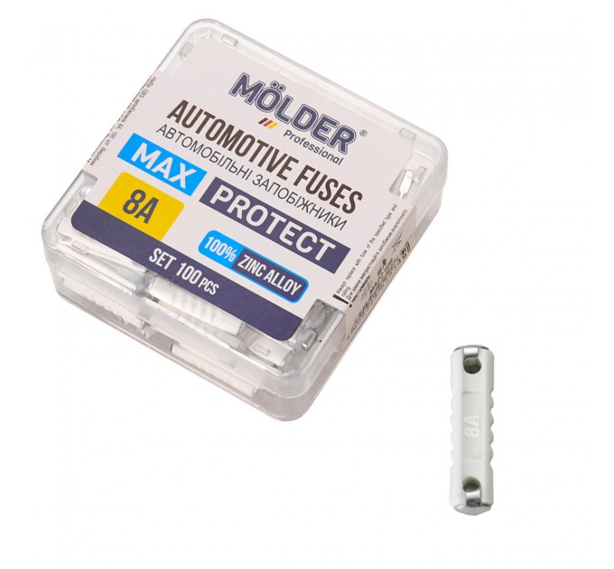 Набор предохранителей Molder "цилиндрических" 8А, 100шт, цена: 231 грн.
