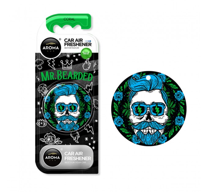 Ароматизатор Aroma Car Polymer Circle Mr.Bearded - Coral сухий, ціна: 130 грн.