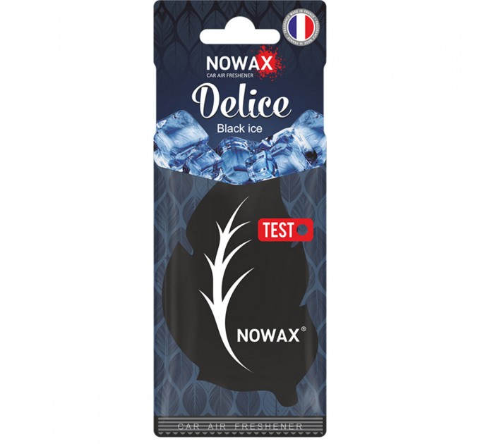 Ароматизатор повітря целюлозний Nowax серія Delice - Black Ice, ціна: 30 грн.
