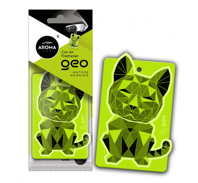 Ароматизатор Aroma Car Cellulose Geo Cat - Green Matisse Morning сухой, цена: 57 грн.
