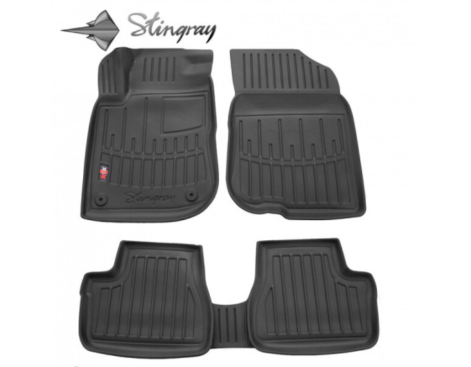 Peugeot 208 (2012-2019) комплект 3D килимків з 5 штук (Stingray), ціна: 1 870 грн.