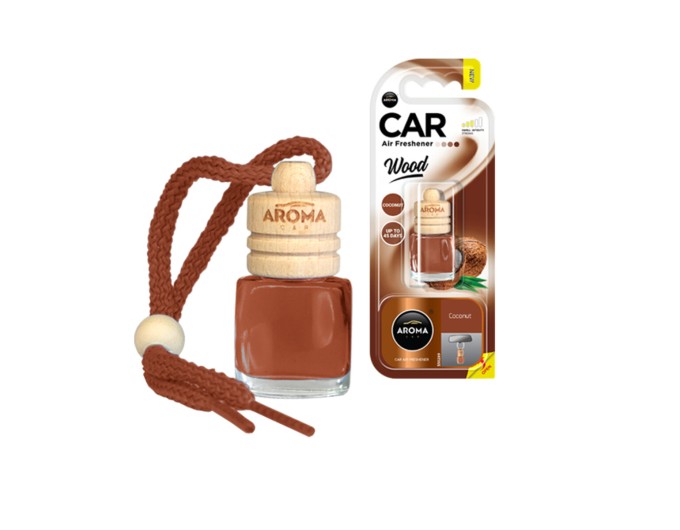Ароматизатор Aroma Car Wood Coconut, 6ml жидкий, цена: 109 грн.