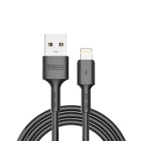 Кабель Brevia USB to Lightning 2,4А 1м, черный box