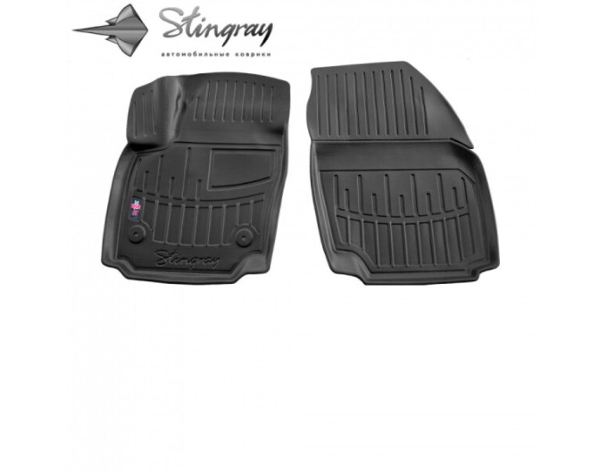 Ford Mondeo IV (20010-2014) комплект 3D ковриков с 2 штук (кругла кліпса) (Stingray), цена: 1 137 грн.