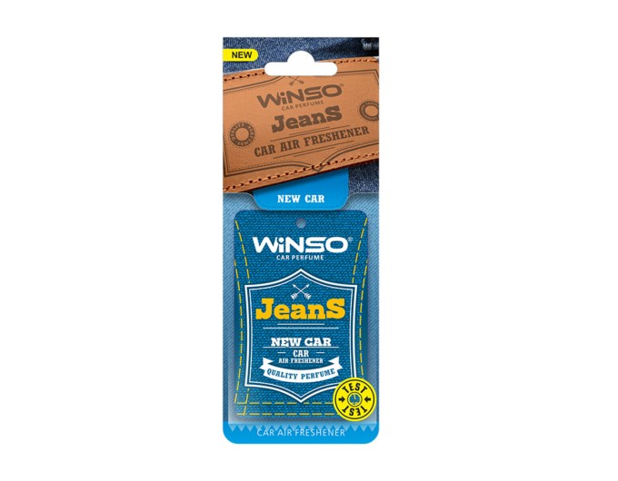 Освежитель воздуха Winso Jeans, целлюлозный ароматизатор, New Car, цена: 36 грн.