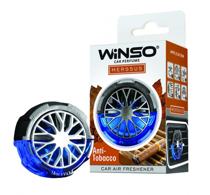 Освіжувач повітря Winso Merssus на дефлектор з регулюванням інтенсивності 18мл Anti Tobacco, ціна: 189 грн.