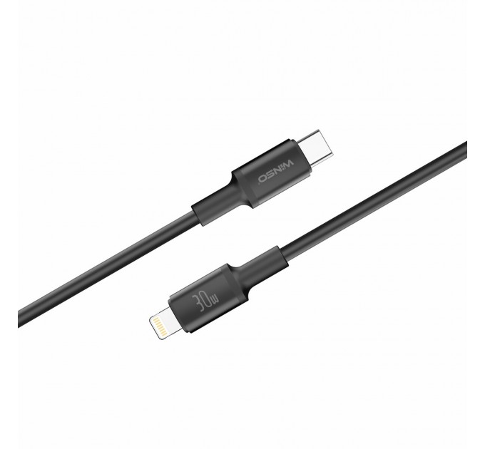 Кабель Winso Pro Type-C to Lightning 30W TPE 1,2м черный, цена: 164 грн.
