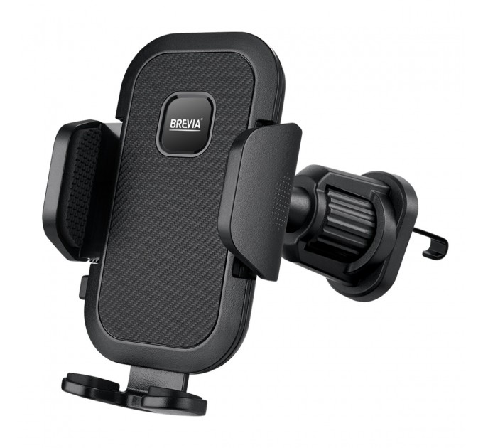Держатель телефона автомобильный Brevia AirVent Pro MultyHold на дефлектор, для 4.7-6.8", ширина до 100мм, черный, цена: 299 грн.