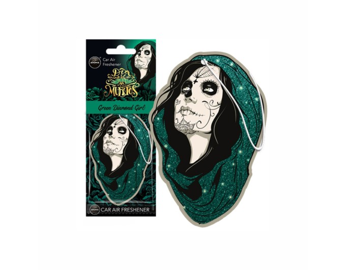 Ароматизатор Aroma Car Cellulose Dia De Los Muertos - Diamond Girl Green сухой, цена: 57 грн.