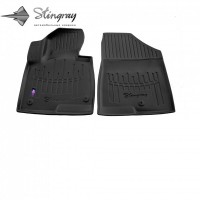 Hyundai Santa Fe III (DM) (2012-2018) комплект 3D килимків з 2 штук (Stingray)