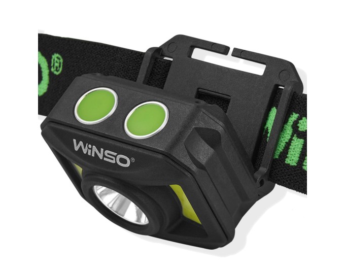 Фонарь налобный Winso 300Lm, 3W+COB, 850mAh, белый/красный, цена: 503 грн.