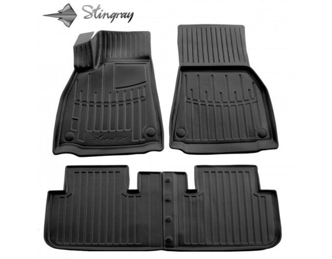 Tesla Model S Plaid (2021-...) комплект 3D ковриков с 4 штук (Stingray), цена: 1 870 грн.