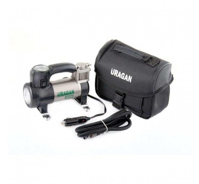 Компресор автомобільний Uragan 7Атм 35л/хв 150Вт з LED-ліхтарем, ціна: 1 307 грн.