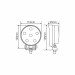 Фара светодиодная Brevia Epistar Spot 10-30V, 18W (6x3W), 1320Lm, 1шт, цена: 420 грн.