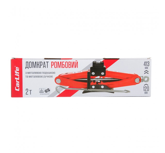 Домкрат ромбовый CarLife 2т 120-413мм, цена: 965 грн.