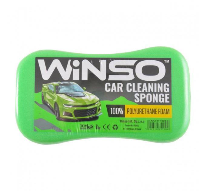 Губка для миття авто Winso з дрібними порами, 220*120*60мм, ціна: 32 грн.