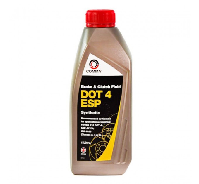 Тормозная жидкость Comma DOT 4 ESP Brake Fluid 1л, цена: 645 грн.