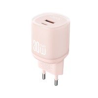 Сетевое зарядное устройство XO L151 30W 1USB-A+1USB-C pink
