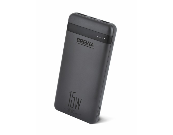 Повербанк (Power Bank) Brevia 10000mAh 15W Li-Pol чорний, ціна: 499 грн.