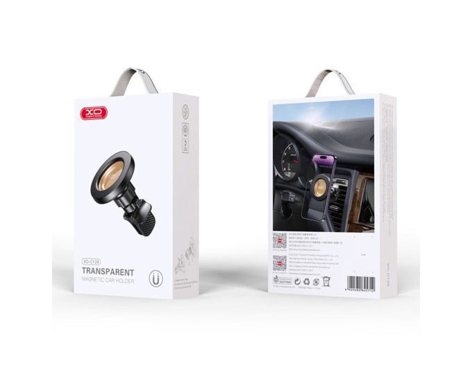 Тримач телефону автомобільний XO 129 MagSafe Specific Transparent Magnetic Suction Air Outlet Bracke чорний, ціна: 349 грн.