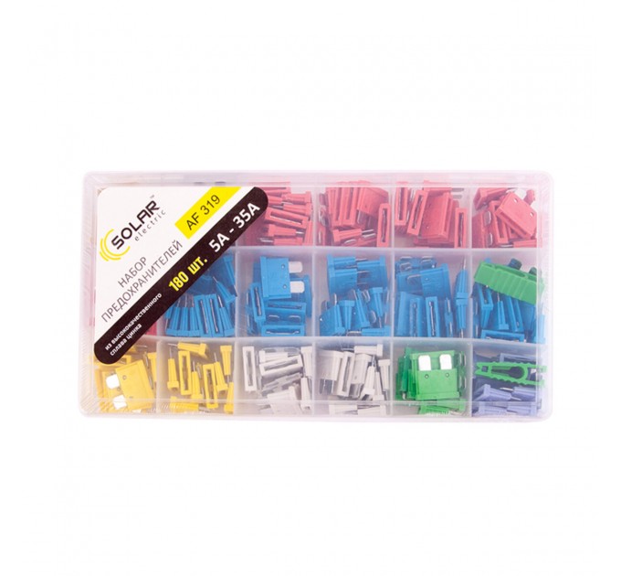 Набор предохранителей Solar "стандарт" микс, цинковый сплав, 180шт, цена: 366 грн.